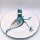 Large ceramic dish signed Roger Picault