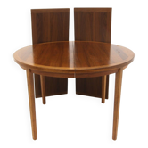 Table de salle à manger scandinave en noyer, Suède, 1960