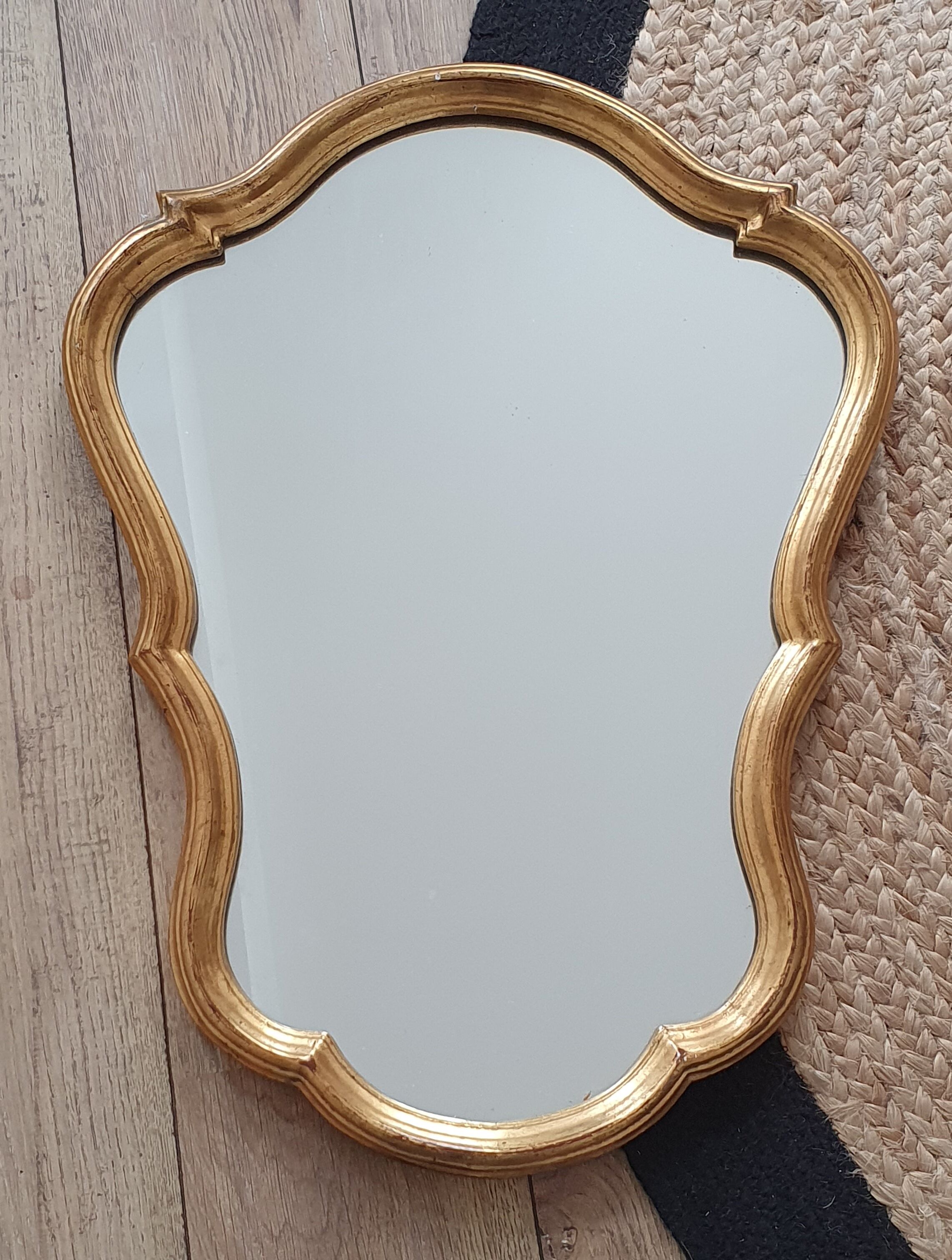 Gilded wooden mirror 60cm
