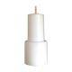 White opaline tube hanging lamp, vintage, 60s - 70s