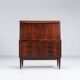 Bureau secrétaire Erling Torvits en palissandre Klim Mobelfabrik Danemark 1960