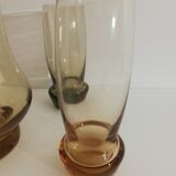Service with 1 pitcher and 4 vintage design glasses