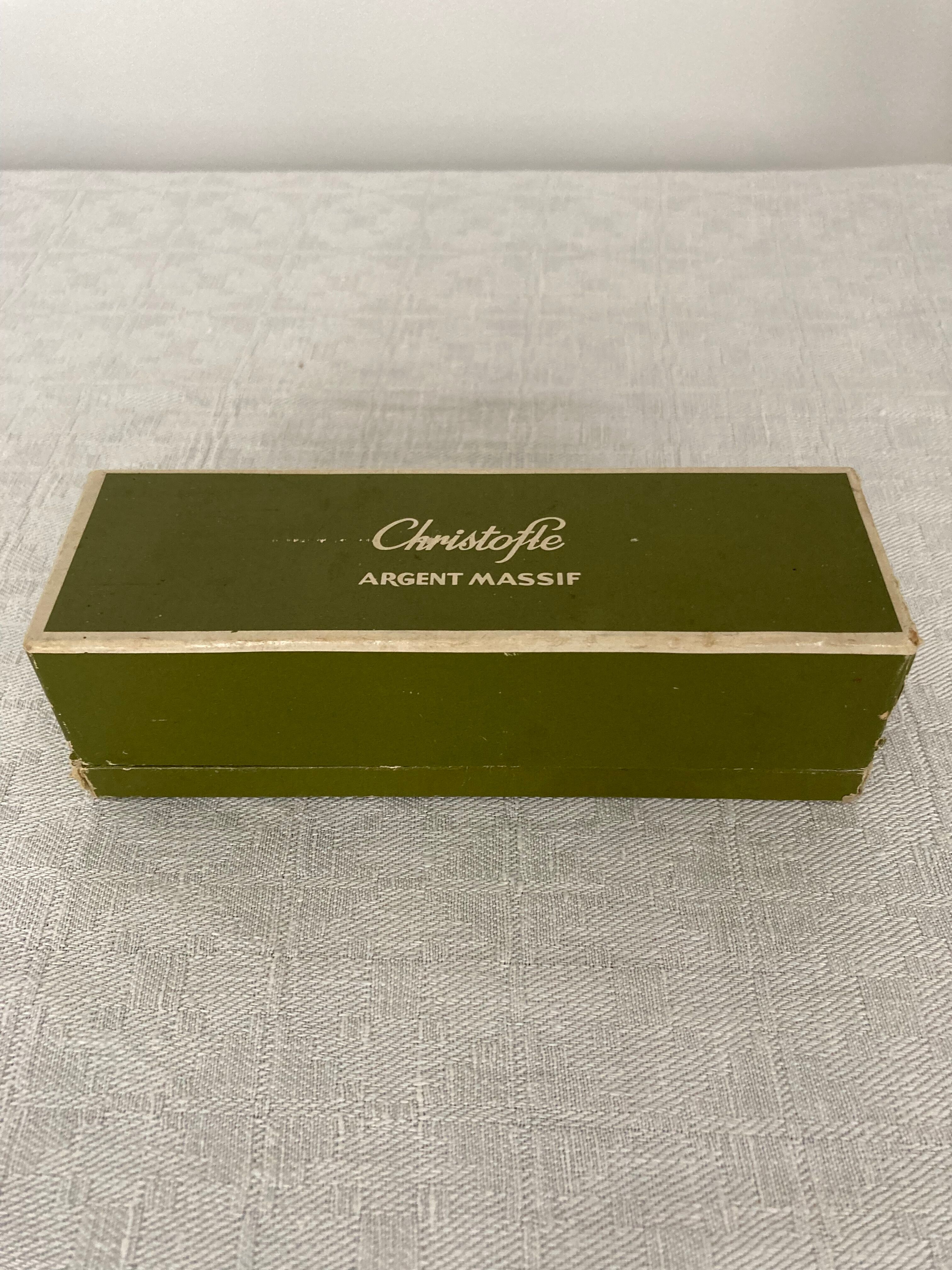 Boite de 4 mini salières argent Christofle