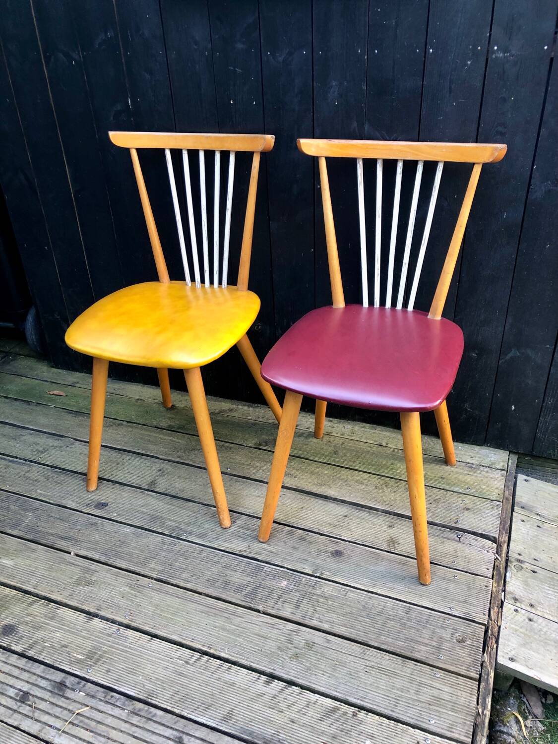 Pair of bistro chairs