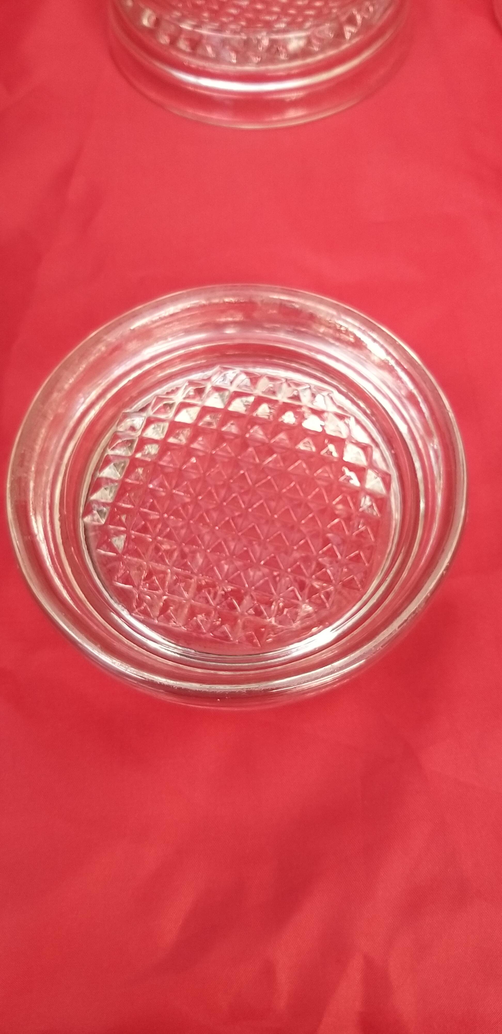 Glass bowl for table leg