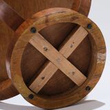 Wooden pedestal table, art deco, 1930s