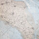 Map of Charente Maritime, Oléron Island, West Coast, France, 1976