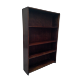 Library shelf in dark oak vintage 60s