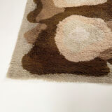 Large Vintage Colorful Psychedelic High Pile Rug by Desso, Netherlands, Denmark 1970