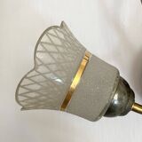 Pair of Art Deco double tulip wall lights