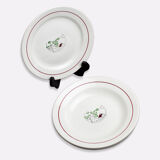 Set of 2 pairs of plates Salins, model 'Spring'