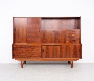 Vintage Dutch design sideboard with asymmetrical layout, 1960s