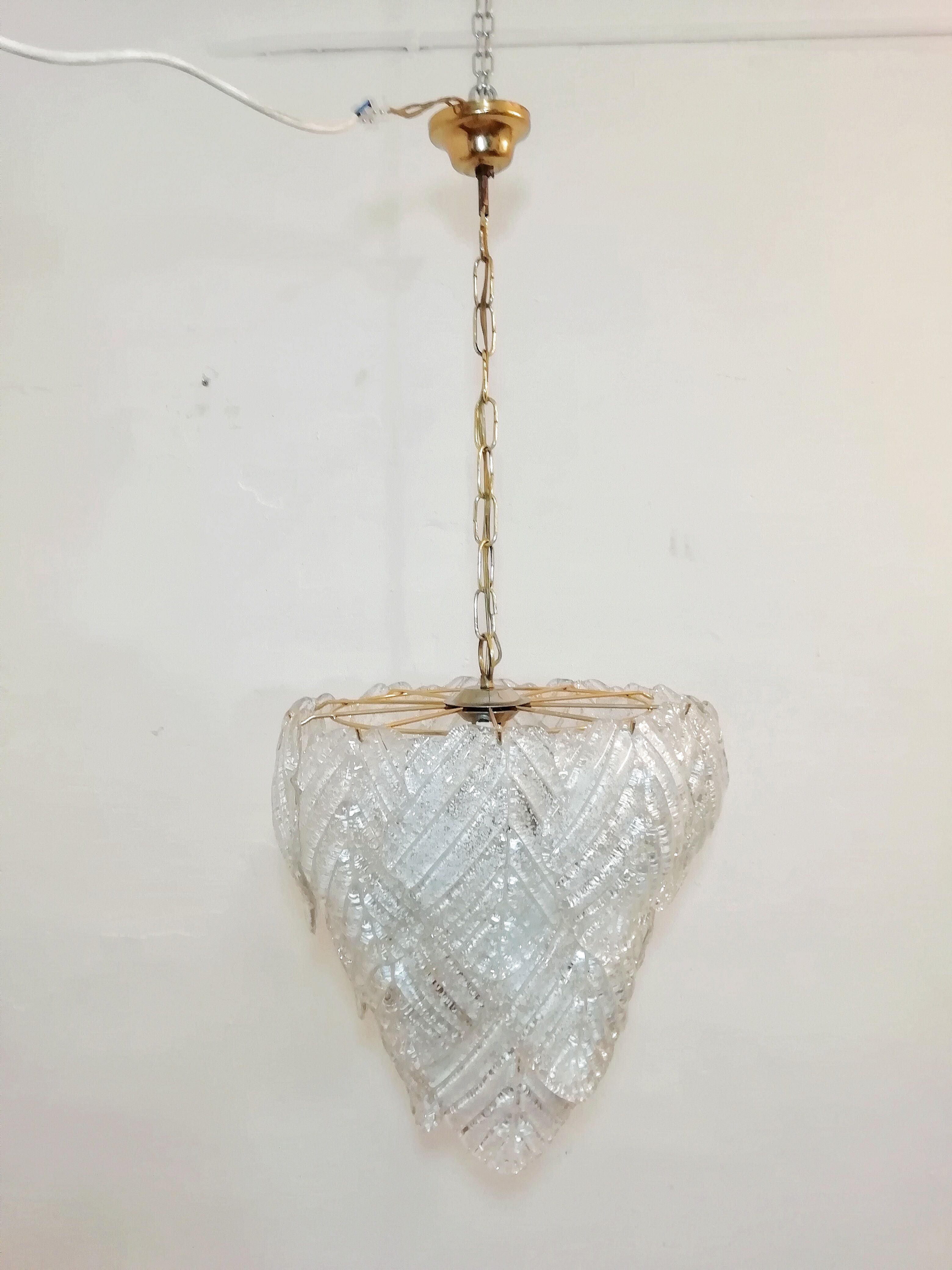 Murano Mazzega ceiling lamp
