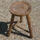 Vintage wooden tripod stool