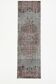 3x9 Soft Handmade Burgundy Vintage Runner Rug