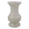 Small white marble vase