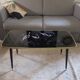 Table basse vintage pieds fuseaux