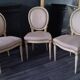 Louis XVI style medallion chairs