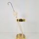 Acrylic Glass and Brass Umbrella Stand, France, 1970s