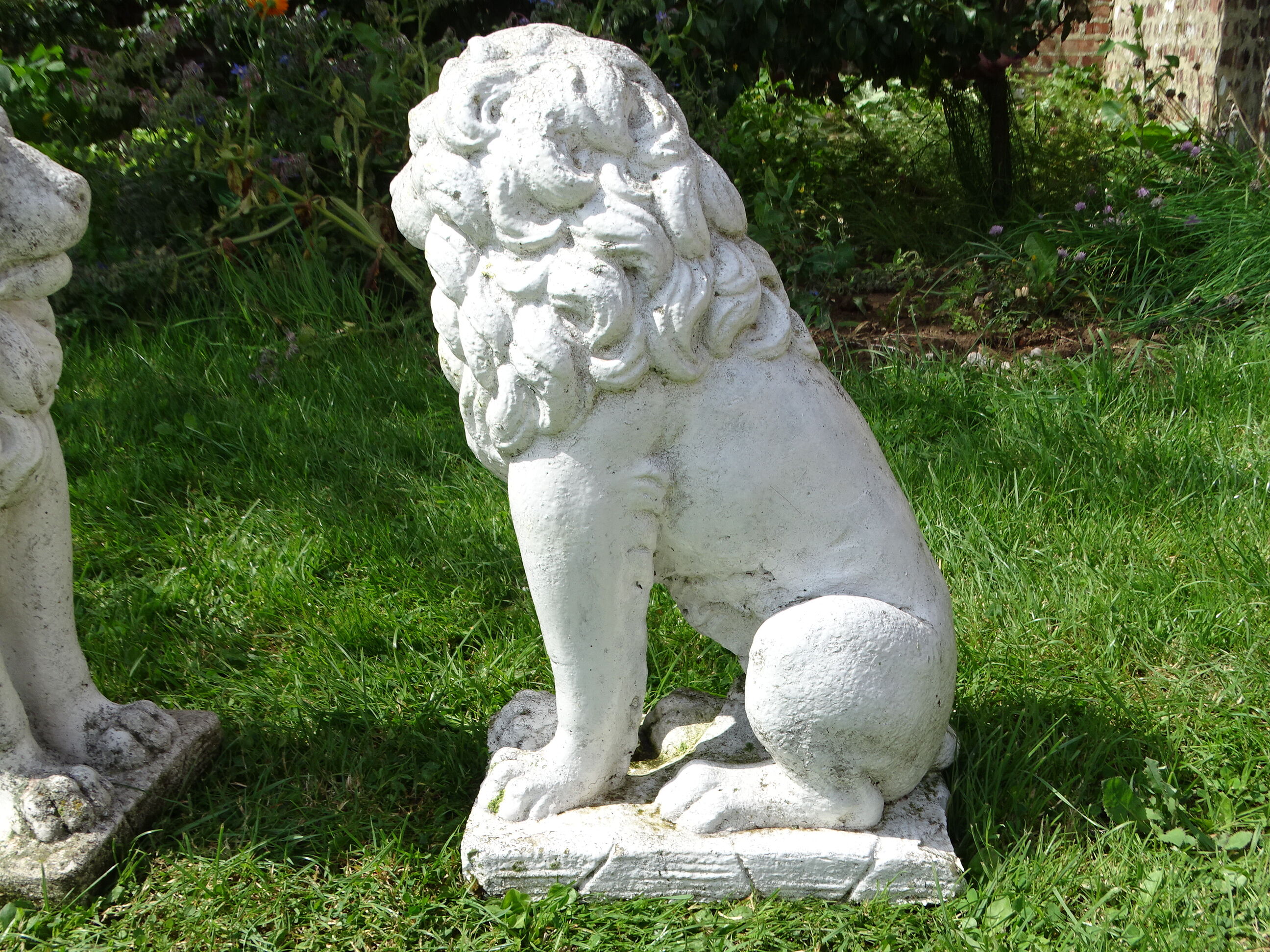 Pair of stone lions