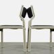 🟡 PASTOE plastic dining table chairs, Pierre Mennen, 70s Netherlands