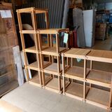 Modular fir staircase bookcase - Maison Regain