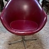 Fauteuil pivotant estampillé Henry Colomer