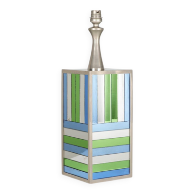 Philippe Barbier lampe rare lampe à miroirs circa 1970