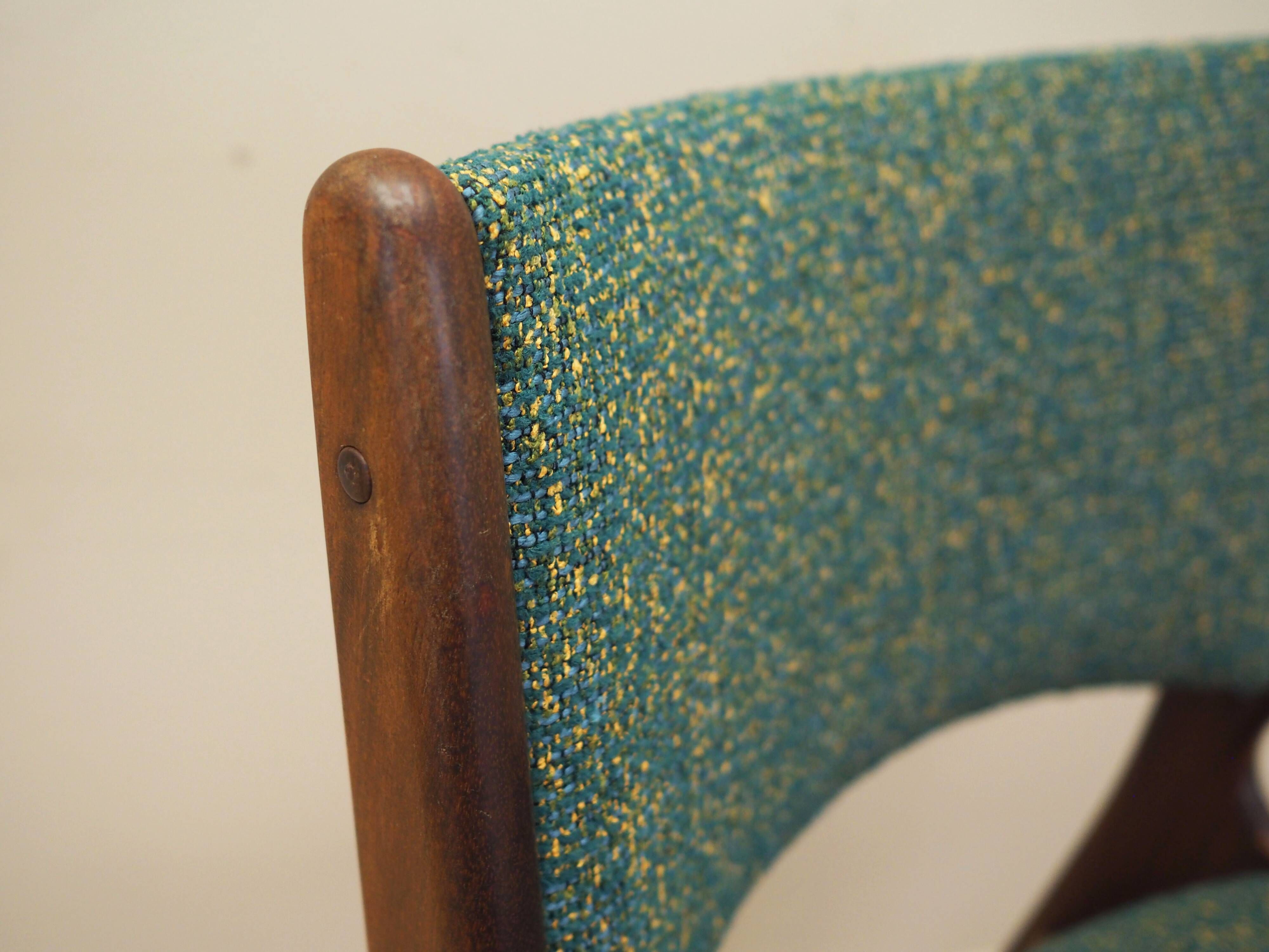 Set of six mahogany chairs, Danish design, 1970s, designer: Henning Kjærnul