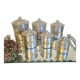 Aluminum and brass spice jars