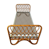 Vintage rattan daybed