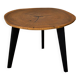 Table basse bois ronde tronc noyer