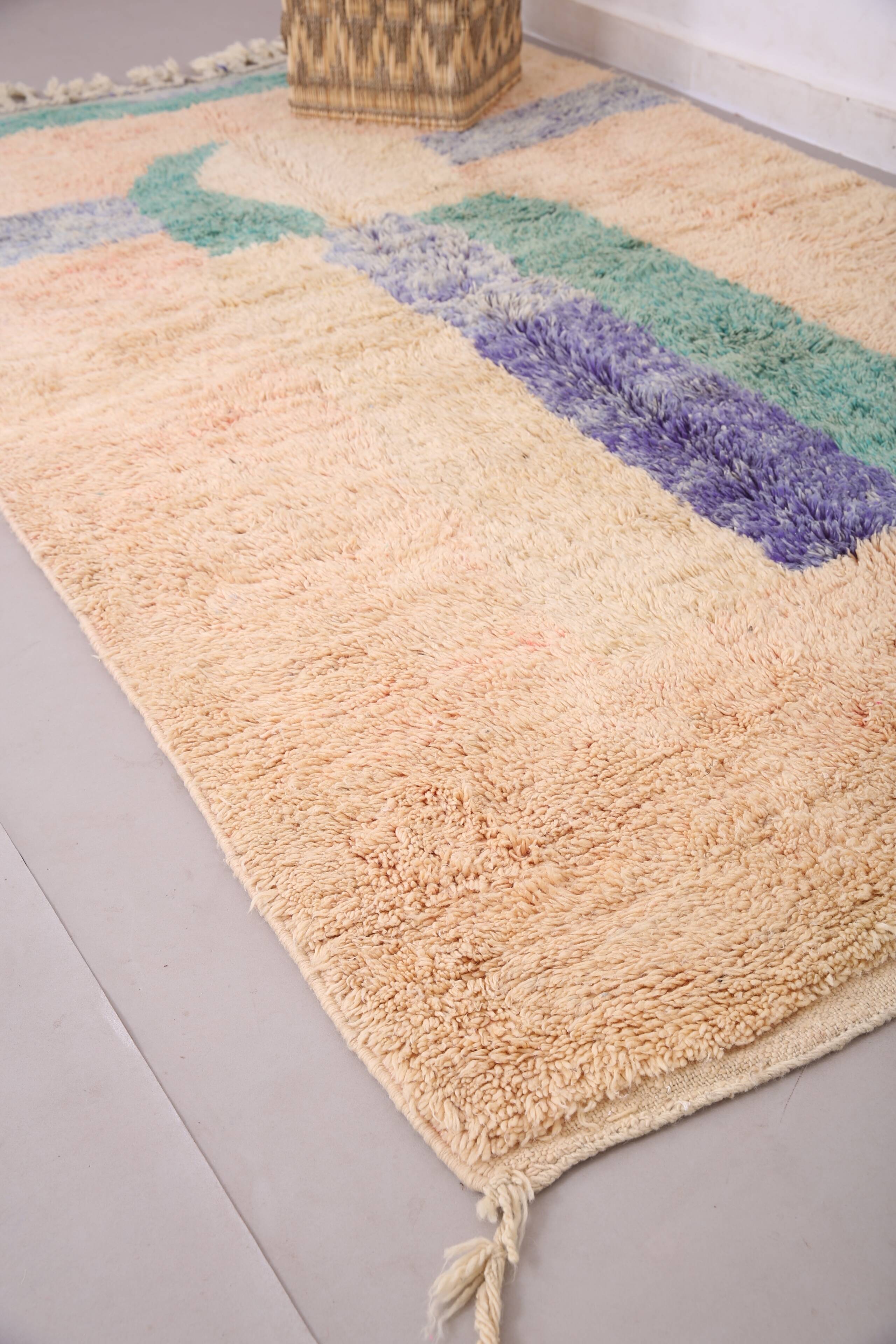 Peach Boujaad Rug 165 x 265 cm - Berber Wool Rug - Moroccan Rug Handmade
