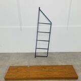 Etagère string, teck et métal, années 60