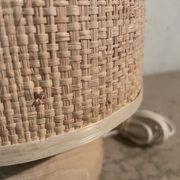 Lampe boule en bois
