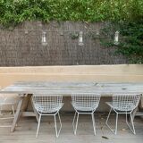 Lot of 4 Wire chairs by Harry Bertoia for Knoll