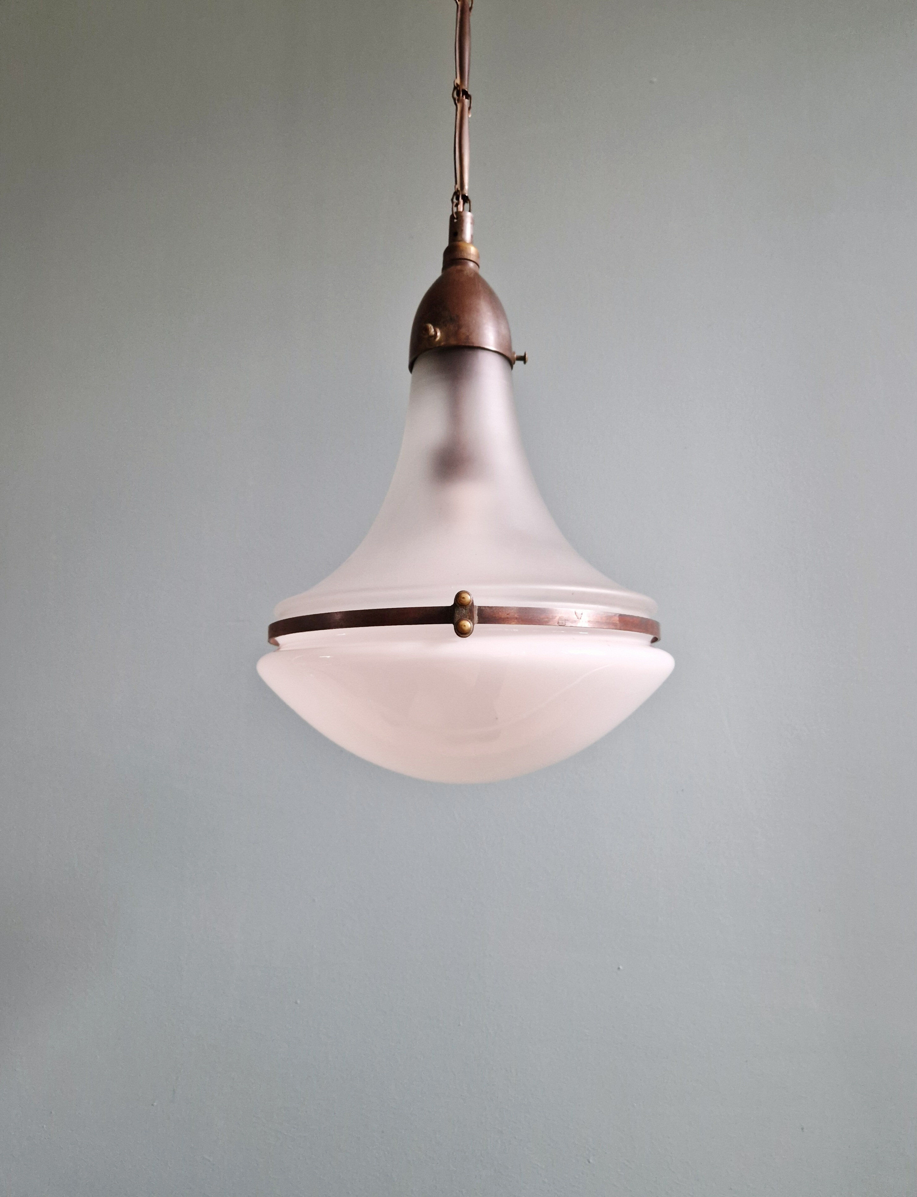 Luzette pendant, design by Peter Behrens, 1910s-20s.