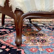 Napoleon III bergère in mahogany from the late 19th century to be reupholstered.