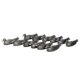 12 silver-plated metal knife rests with duck design