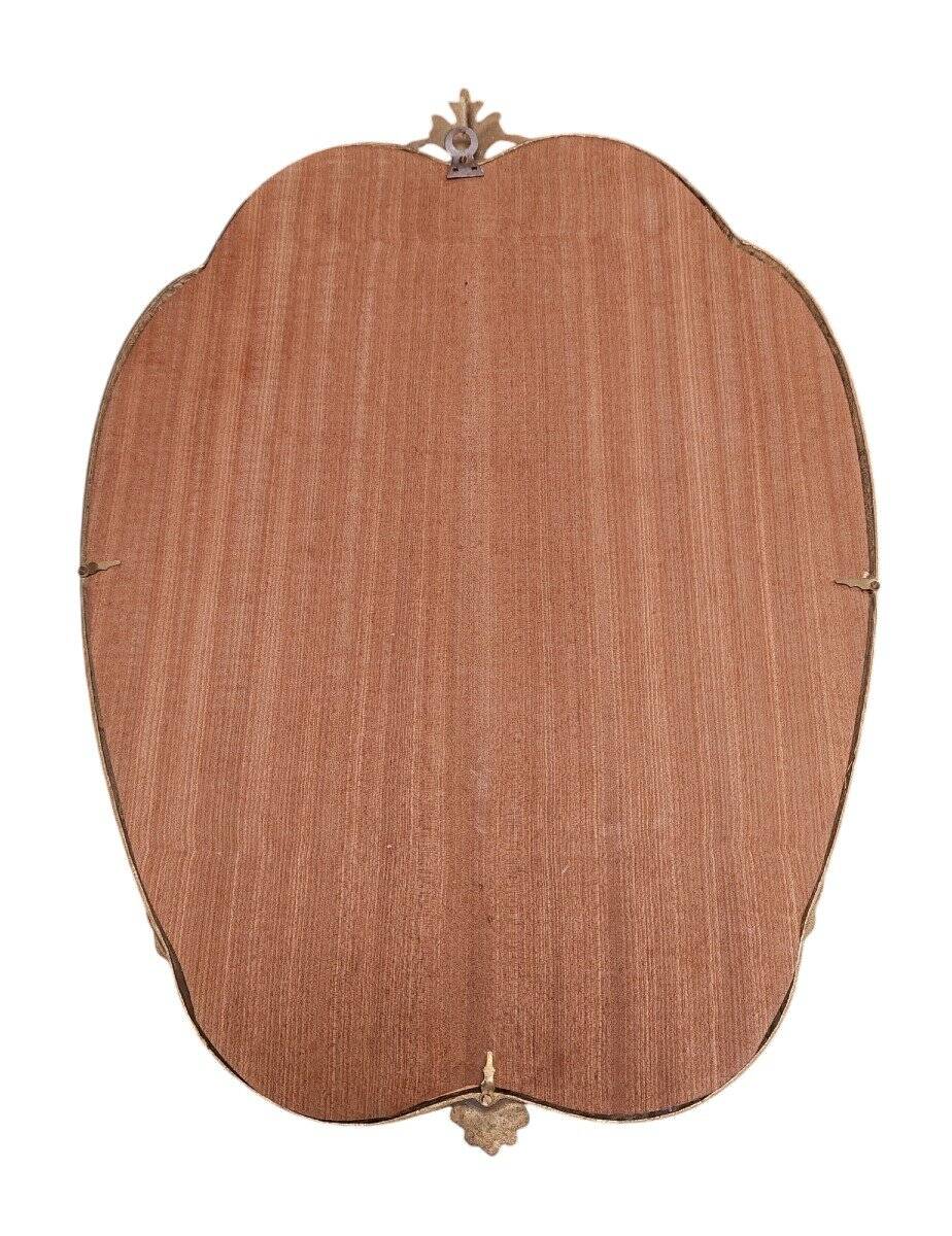 Vintage Louis XV Style Bronze Mirror