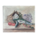 HST painting "Still life with basket and pike" signed H. Baillet 1912