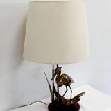 Brass table lamp, "the heron" – 1970