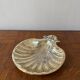 Silver-plated shell dish