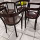 Suite de 4 fauteuils bistrot vintage