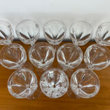 12 crystal wine glasses Lorraine Lemberg Bristol size