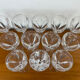 12 crystal wine glasses Lorraine Lemberg Bristol size