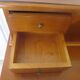 Vintage commode secretary dressing table sliding top 7 drawers cherry wood