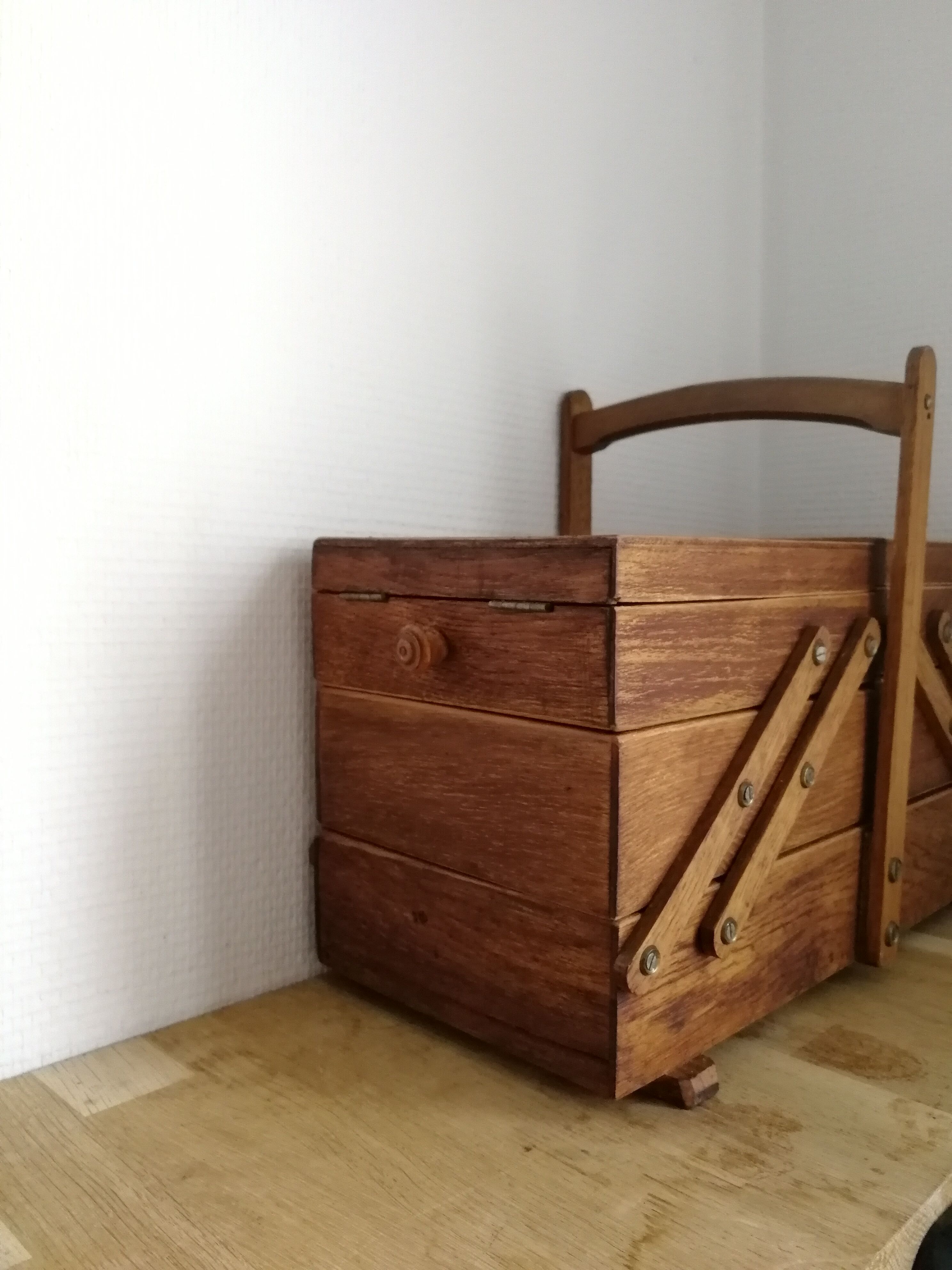 Little sewing worker