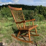 Wooden rocking-chair