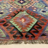 Turkish kilim rug 258x134 cm